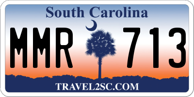 SC license plate MMR713