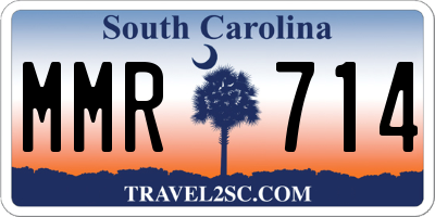 SC license plate MMR714