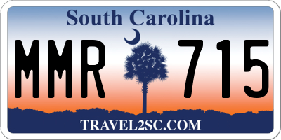 SC license plate MMR715