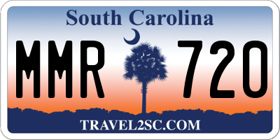SC license plate MMR720