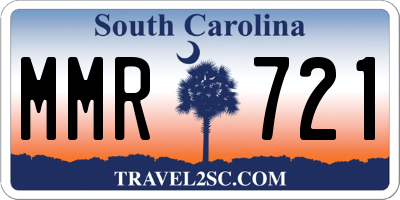 SC license plate MMR721