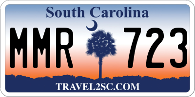 SC license plate MMR723