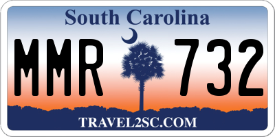 SC license plate MMR732