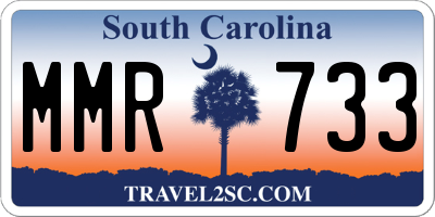 SC license plate MMR733