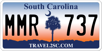 SC license plate MMR737