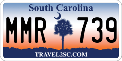 SC license plate MMR739