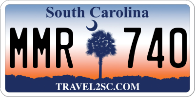 SC license plate MMR740