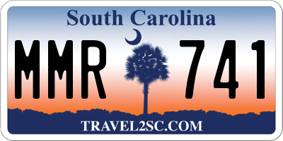 SC license plate MMR741