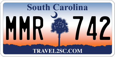 SC license plate MMR742