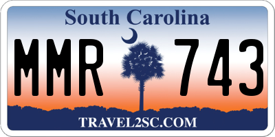 SC license plate MMR743