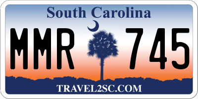 SC license plate MMR745