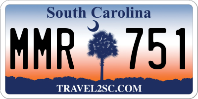 SC license plate MMR751