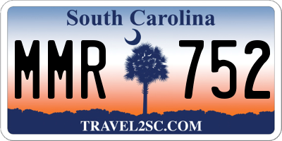 SC license plate MMR752