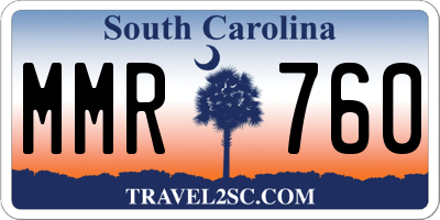 SC license plate MMR760