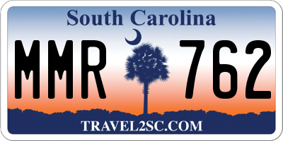 SC license plate MMR762