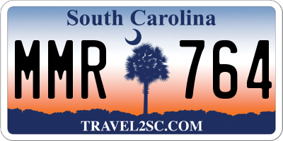 SC license plate MMR764
