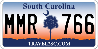 SC license plate MMR766