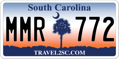 SC license plate MMR772