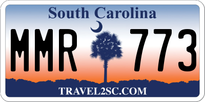 SC license plate MMR773