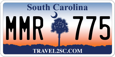 SC license plate MMR775