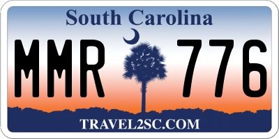 SC license plate MMR776
