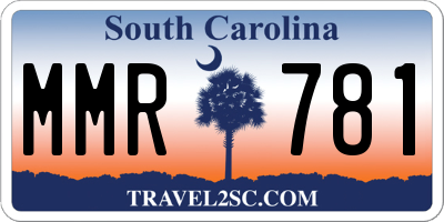 SC license plate MMR781