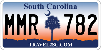 SC license plate MMR782