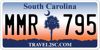SC license plate MMR795