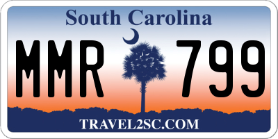 SC license plate MMR799
