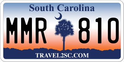 SC license plate MMR810