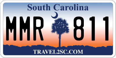 SC license plate MMR811