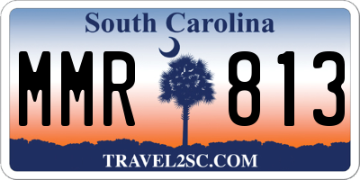 SC license plate MMR813
