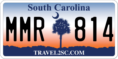 SC license plate MMR814
