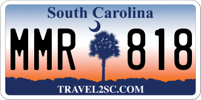 SC license plate MMR818