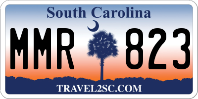 SC license plate MMR823