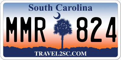 SC license plate MMR824