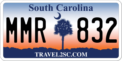 SC license plate MMR832