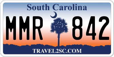 SC license plate MMR842