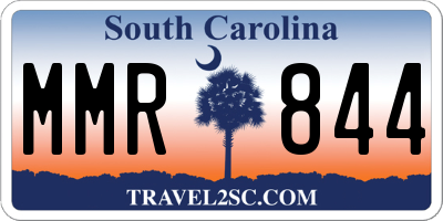 SC license plate MMR844
