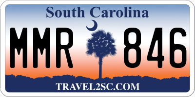 SC license plate MMR846