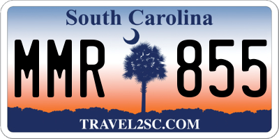 SC license plate MMR855