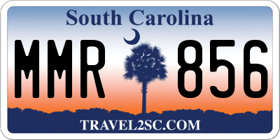 SC license plate MMR856