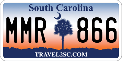 SC license plate MMR866