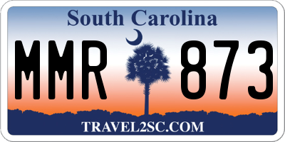 SC license plate MMR873
