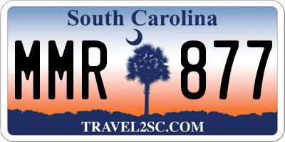 SC license plate MMR877