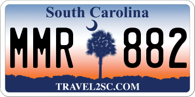 SC license plate MMR882
