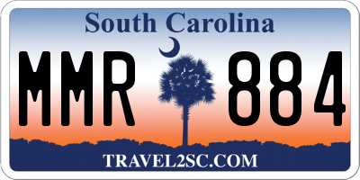 SC license plate MMR884