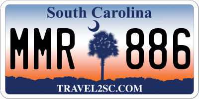 SC license plate MMR886