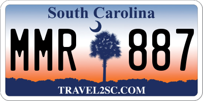 SC license plate MMR887