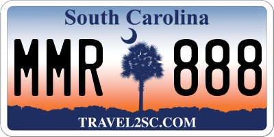 SC license plate MMR888